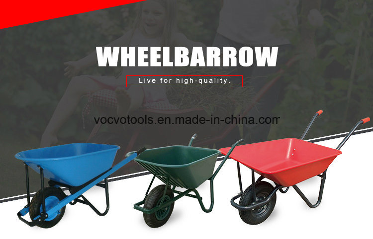 Wb2901 Steel Tray and Heavy Duty Wooden Handle Wheelbarrow