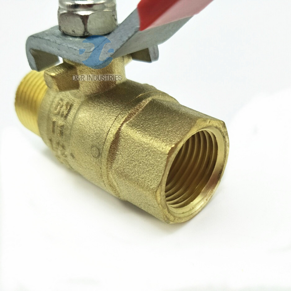 Brass Long Stem Seat Fixed Ball Valve with Nipple