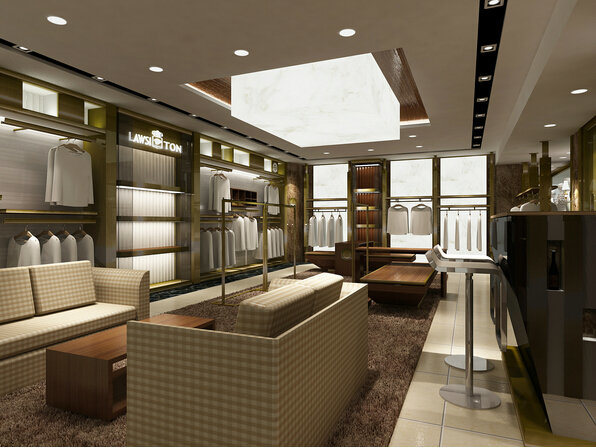 Custom Menswear Shopfitting, Men Garment/Clothing/Footwear Store Display Fixtures