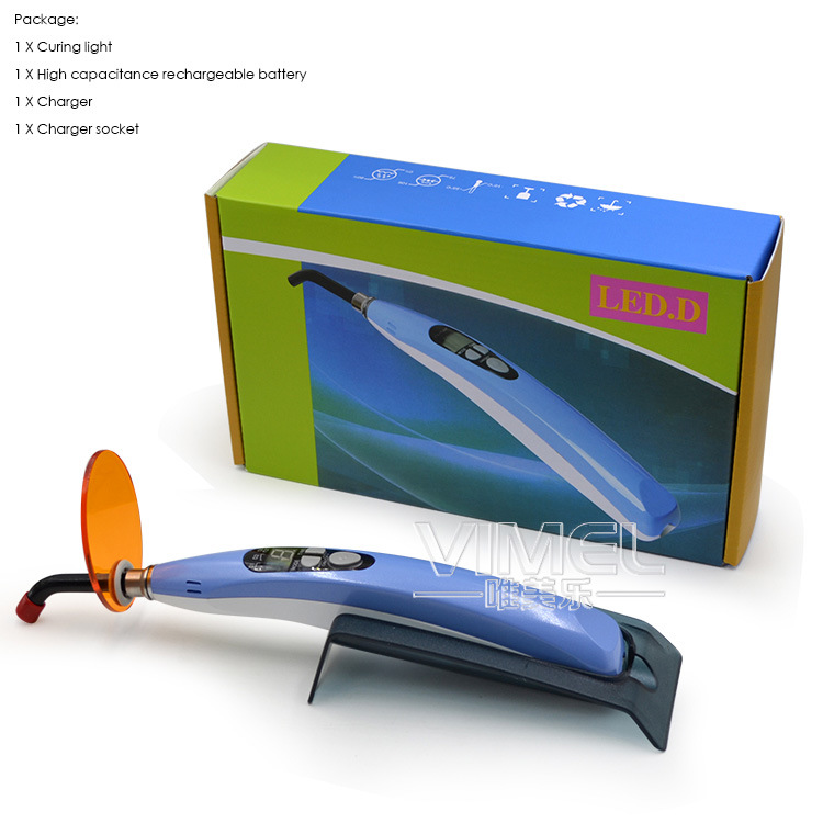 Dental Wireless/Cordless Woodpecker Style LED-D Curing Light Lamp 1400MW