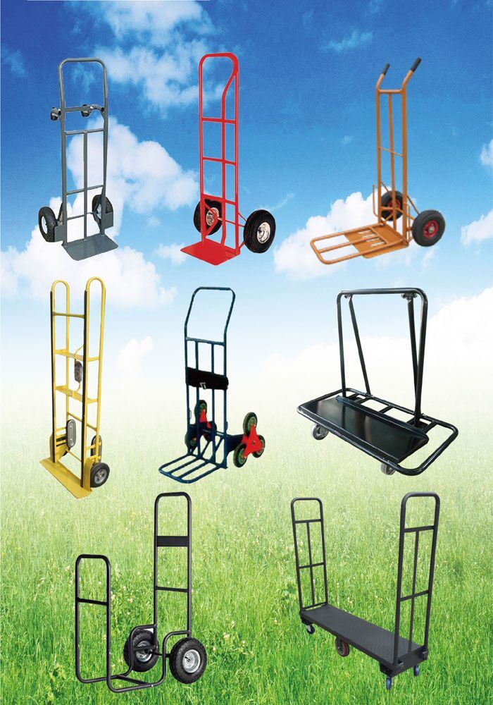 Heavy Duty Hand Truck Plastic Platform Hand Trolley for Warehouse