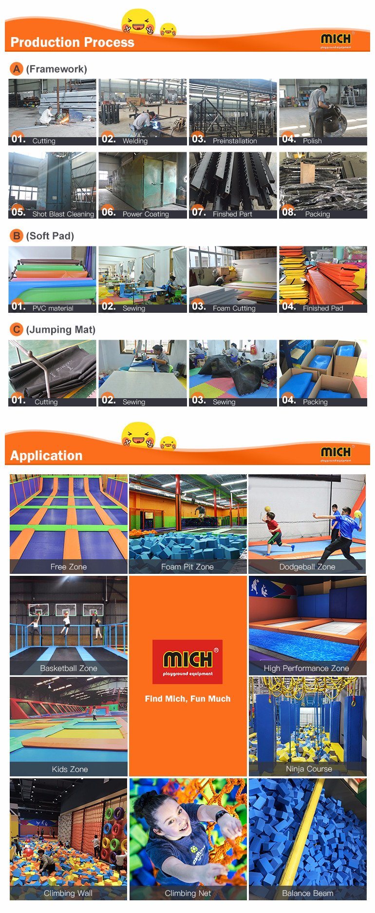 Large Indoor Foam Pit Trampoline Park, Large Dodgeball Trampoline Indoor