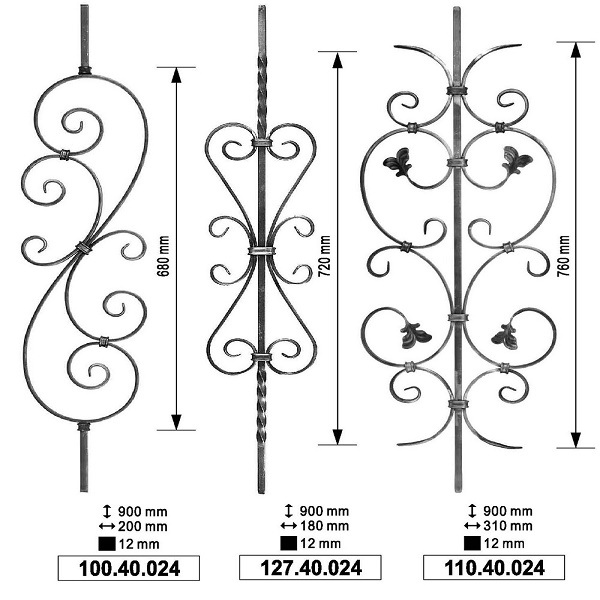 Decorative Flower Craft Fence Wrought Iron for Home and Garden