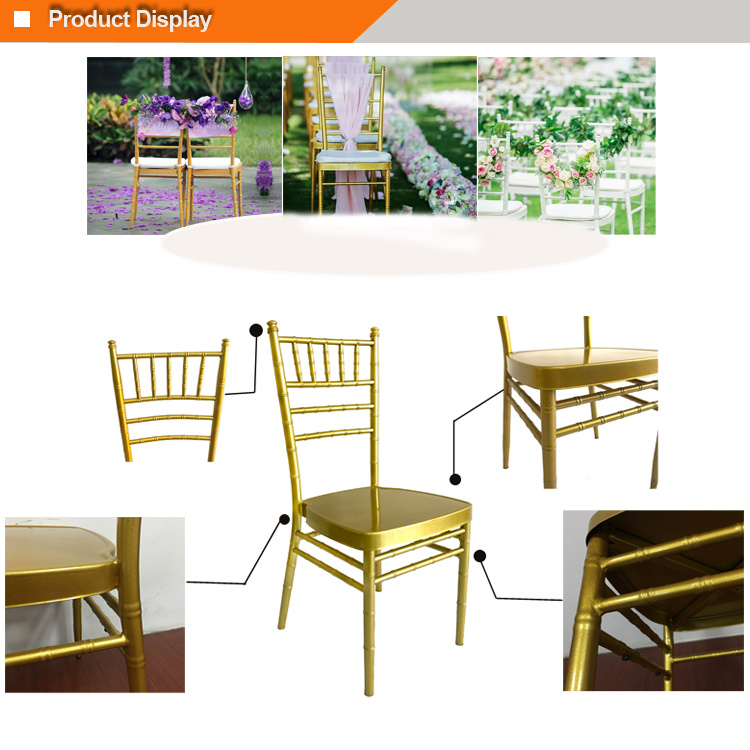 Stacking Metal Hotel Restaurant Banquet Wedding Chair/ Tiffany Chair / Chiavari Chair