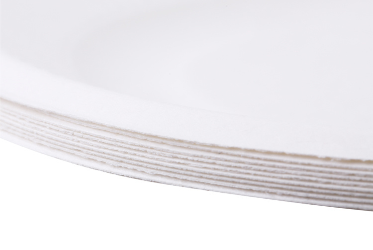 10PCS/Lot Disposable Paper Plates for BBQ 6 Inch Paper Pulp Tray Round Dessert Cake Plate Microwavable Tableware