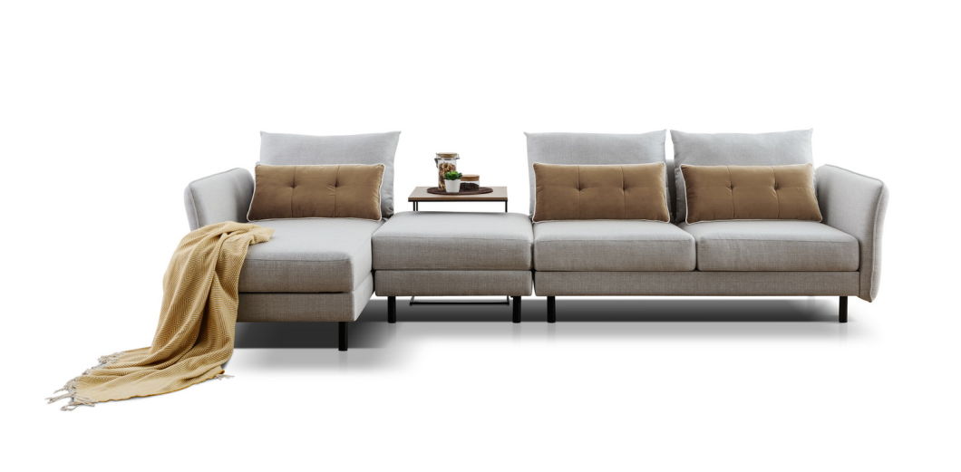 Modern Furniture Couch Living Room Fabric Sectional Sofa