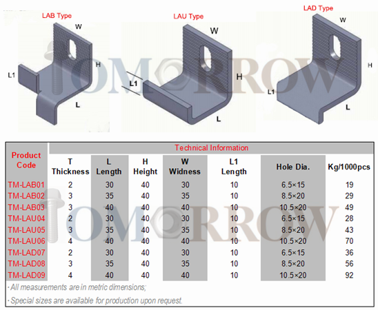 High Quality Stainless Steel 304/316 Marble Angle/Marble Anchor/Z Anchor/L Anchor/Kerf Anchor/Soffit Anchor/Grout in Anchor/Mortar Anchor/Fish Tail Anchor