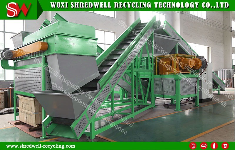 Automatic Double Shaft Crusher for Recycle Old Tire/Tyre/Metal/Wood/Plastic/E-Waste