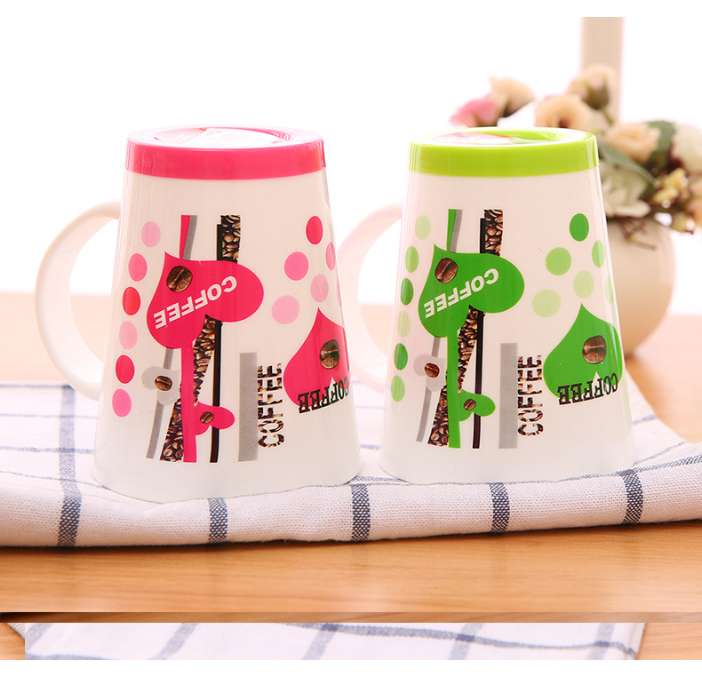 Hot Selling Portable Flower Decal PP Material Coffee Mug