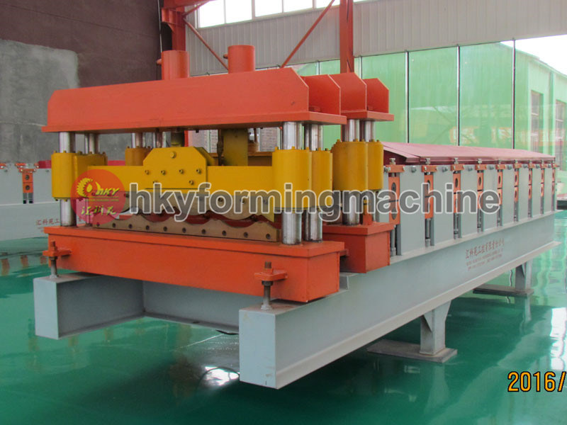 Glazing Tile Roofing Sheet Roll Forming Equipment Tile Making Machine
