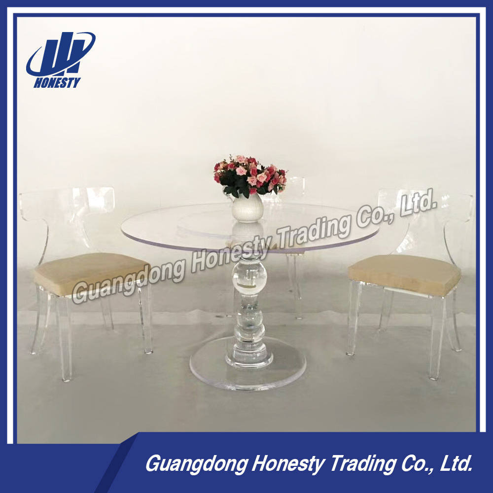 Yw-001 Top Sell Acrylic Transparent Banquet Chair with Cushion