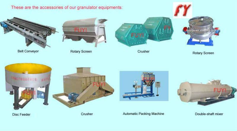 Ammonium sulfate fertilizer granulator, suitable for powder material with moisture content less than or equal to 5%