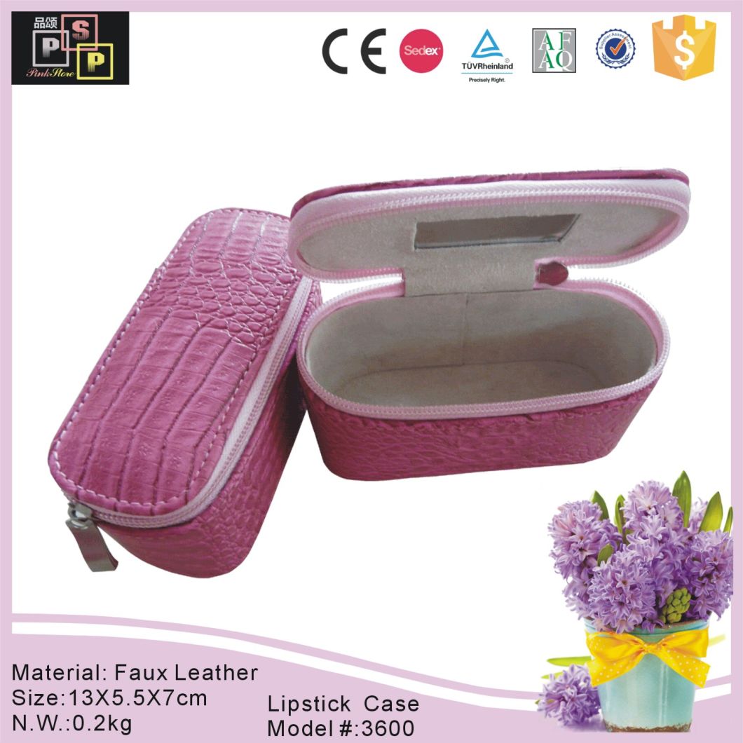 Zipper Lipstick Case with Mirror (3600)