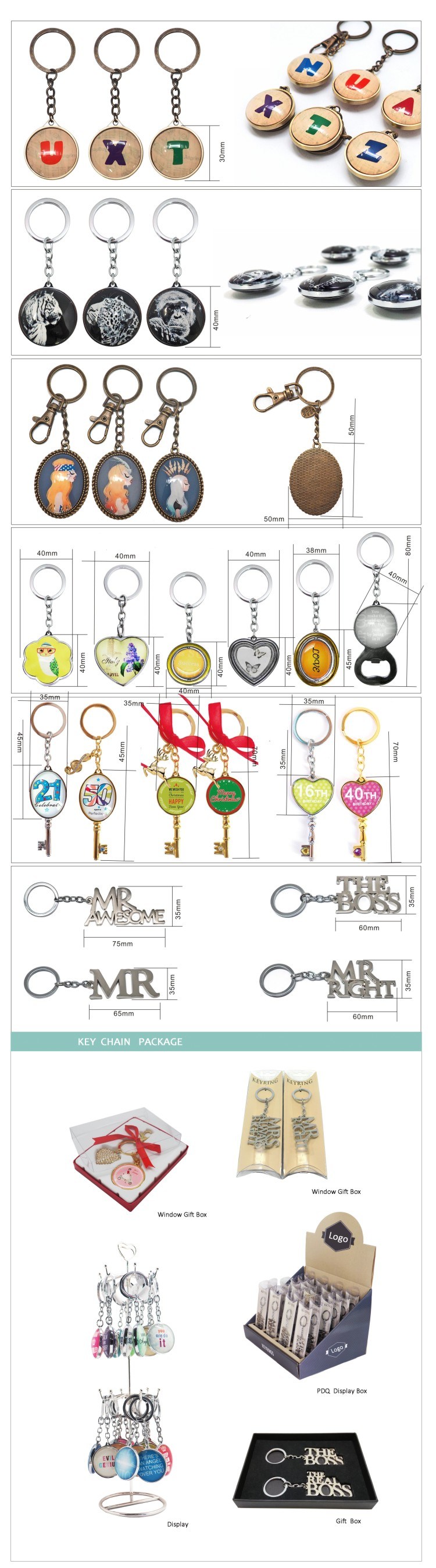 New Arrival Promotional Personalized Metal Keychain (Hx-1001)