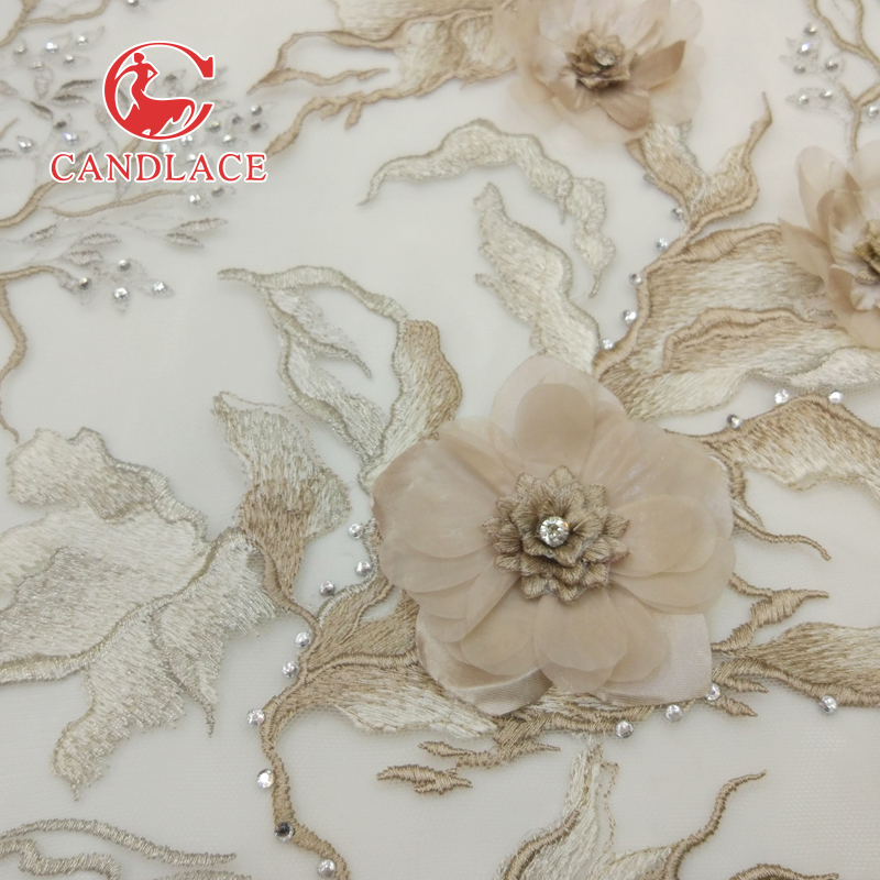 New Arrival High Quality Flower Soft Tulle French Lace
