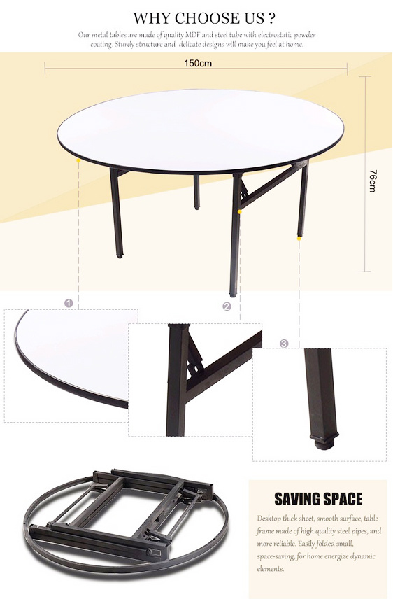 Wholesale Plywood Folding Banquet Dining Table