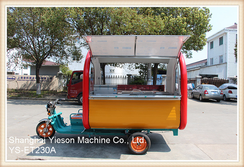 Ys-Et230A Bike Food Cart Tuk Tuk for Sale