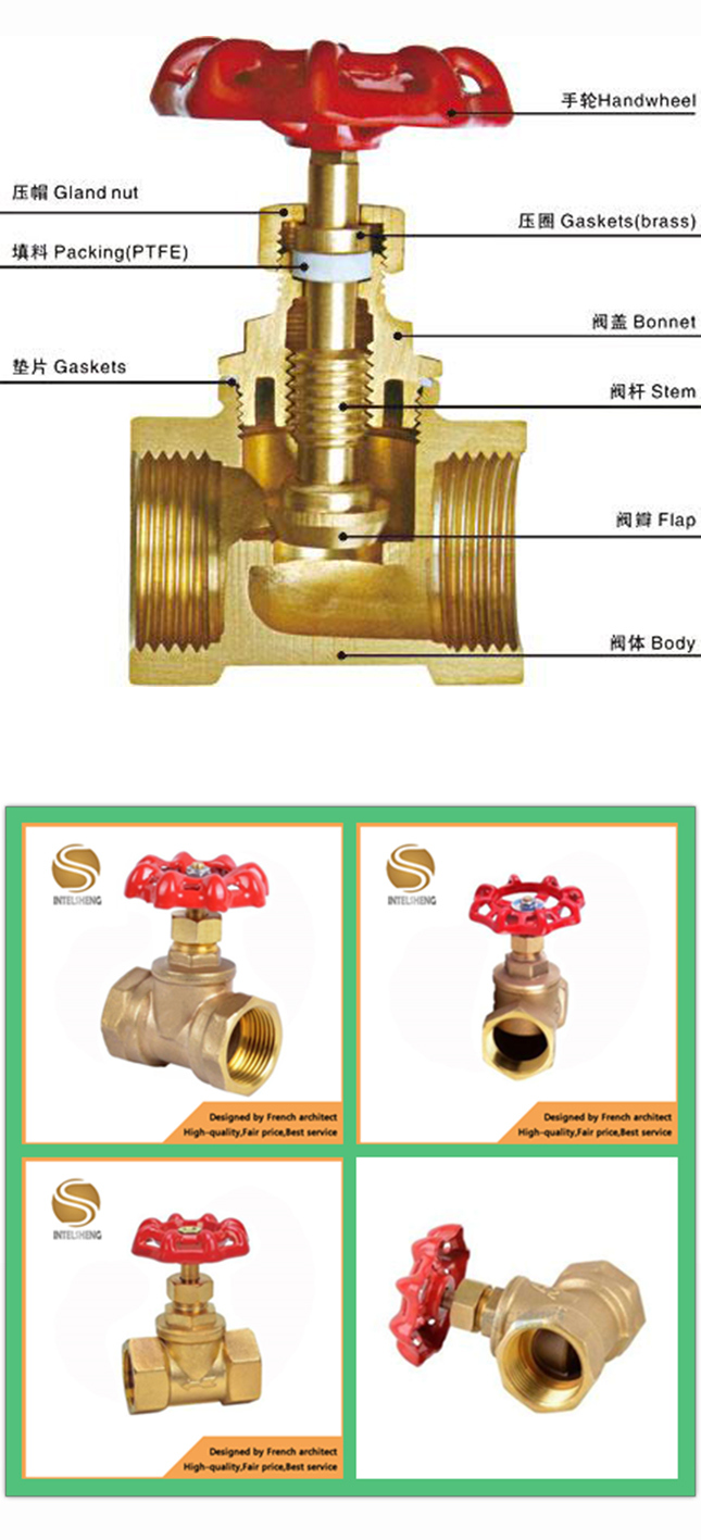 API Brass Water Control Globe Valve with Handwheel