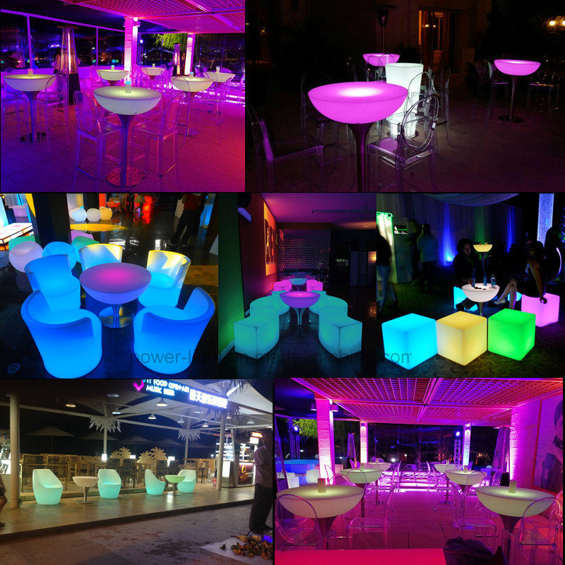 Home, Events Glow Furniture Round Illuminated LED Table