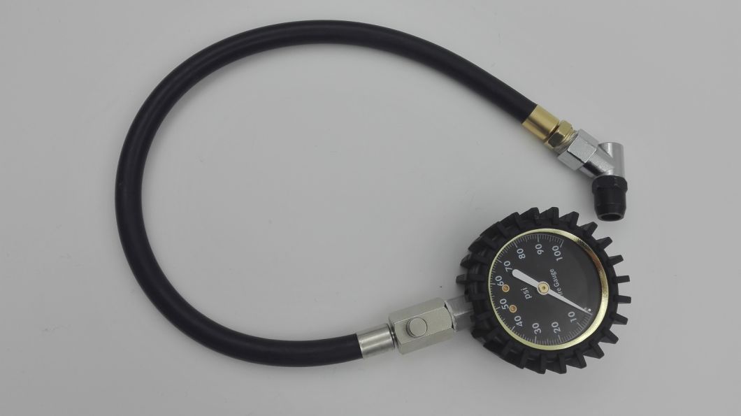 Multiple Functions Meter Tire Pressure Gauge with Air Chuck and Hose