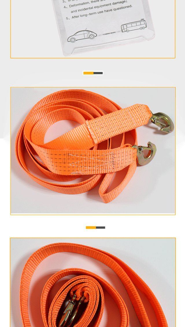 Good Quality Car Tow Rope with Hooks