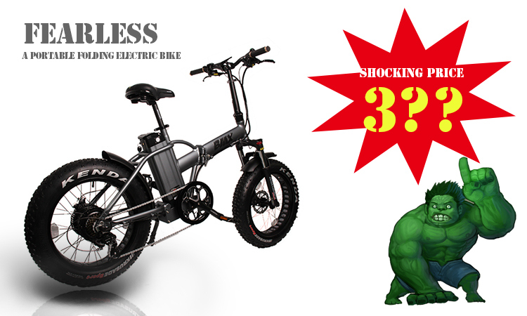 Fantas BMX Hulk 36V250W 20inches Mini Fat Tyre Electric Bicycle