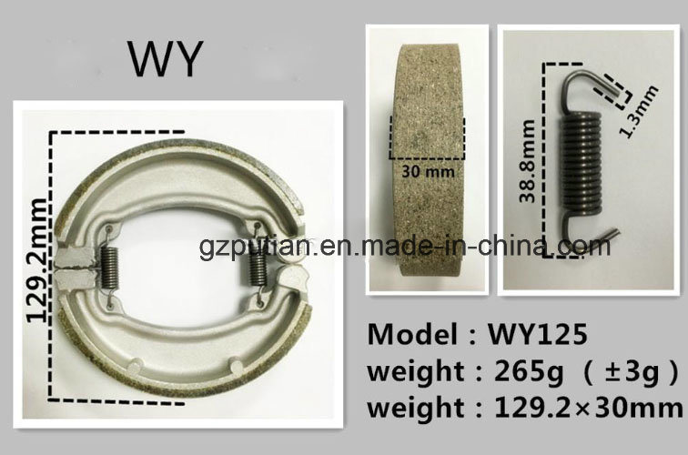 Wy125 Best Price Motorcycle Parts Brake Shoe of Wh125