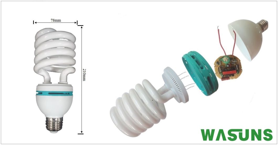65W Half Spiral Bulb Energy Saving Light
