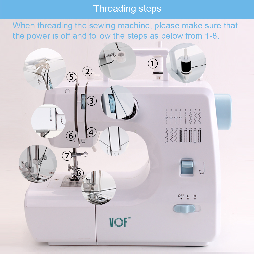 Hot Selling Product Overlock Portable Mini Handheld Household Sewing Machine Fhsm-700