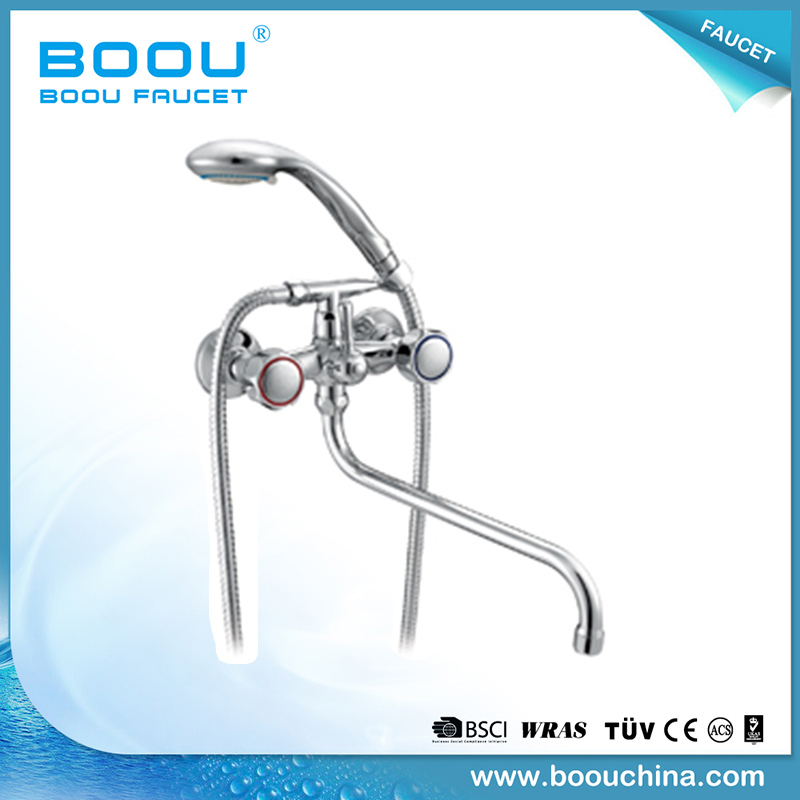 Boou Double Handle Big Waterfall Shower Faucet