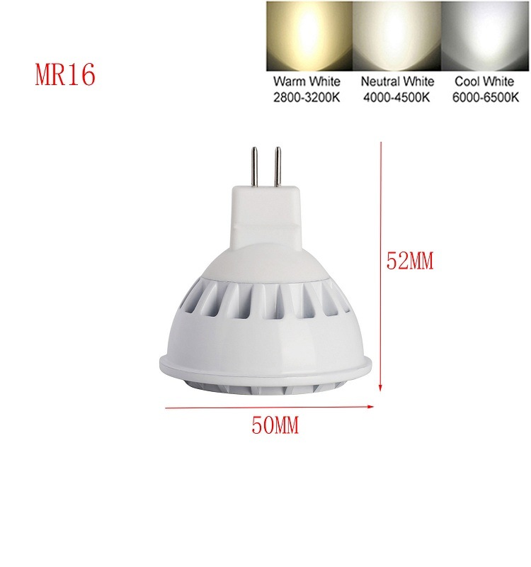 Ultra Brighter LED Spotlight Lamp Bulb GU10 MR16 E26 E27 SMD3030 4W White