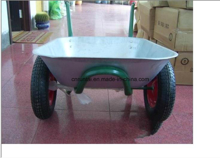 Strong Double Pneumatic Wheel Wheelbarrow (Wb6406)