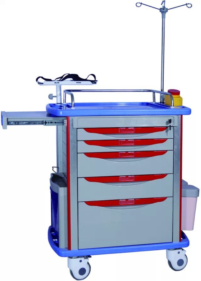 Factory Price ABS First Aid Medical Treatment Trolley