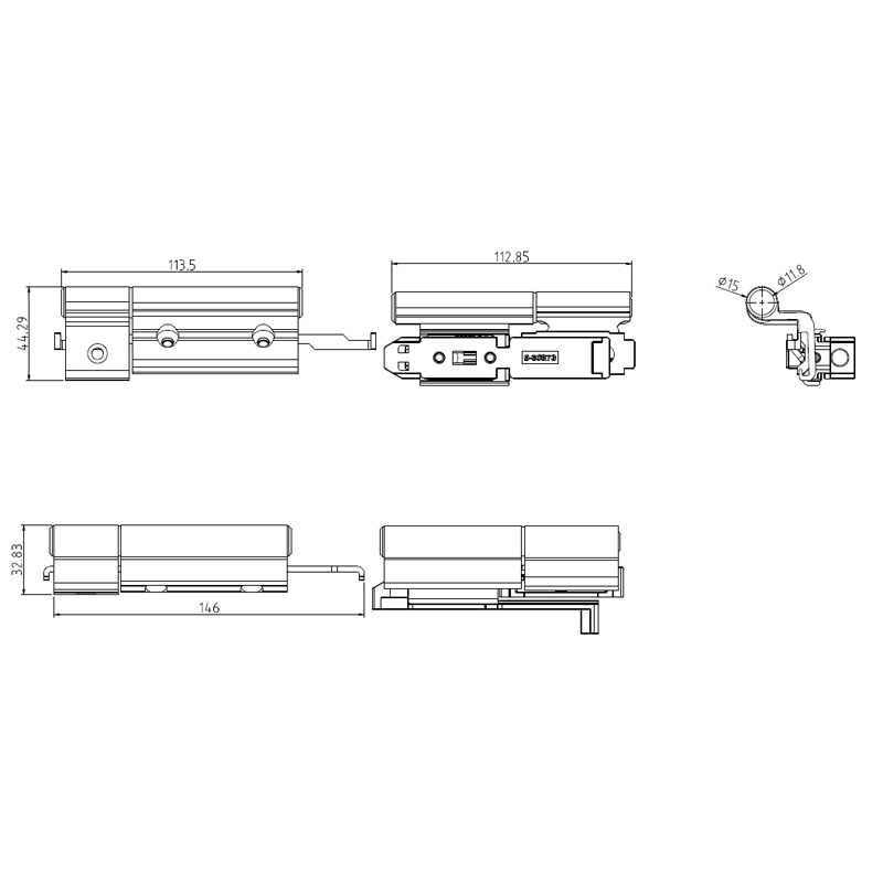 Hopo High Quality Bronze Aluminum Alloy Hinge Component