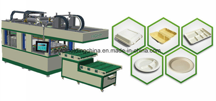 Hghy Paper Pulp Mold Biodegradable Food Container Plate Making Equipment