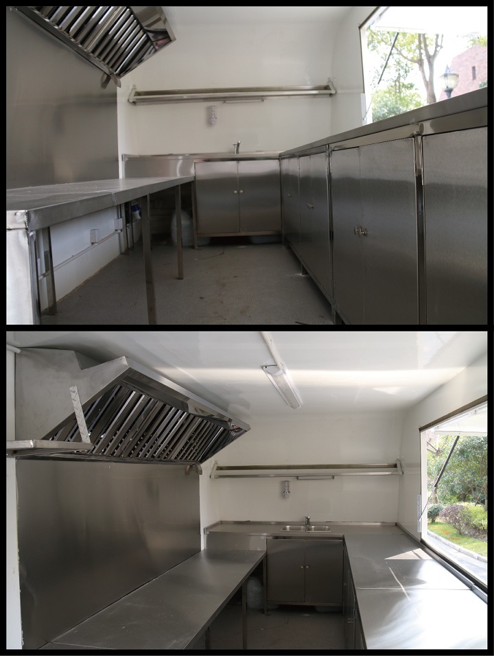 Frozen Food Machinery Concession Trailer Bakery Food Cart Trailer, Food Kiosk for Sale