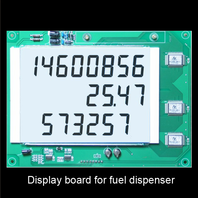 White Displayboard for Fuel Dispenser