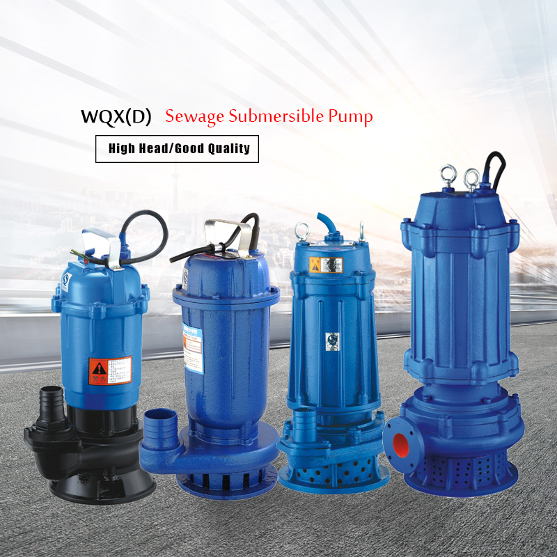 WQX Sewage Submersible Water Pump (WQXD15-10-0.75)