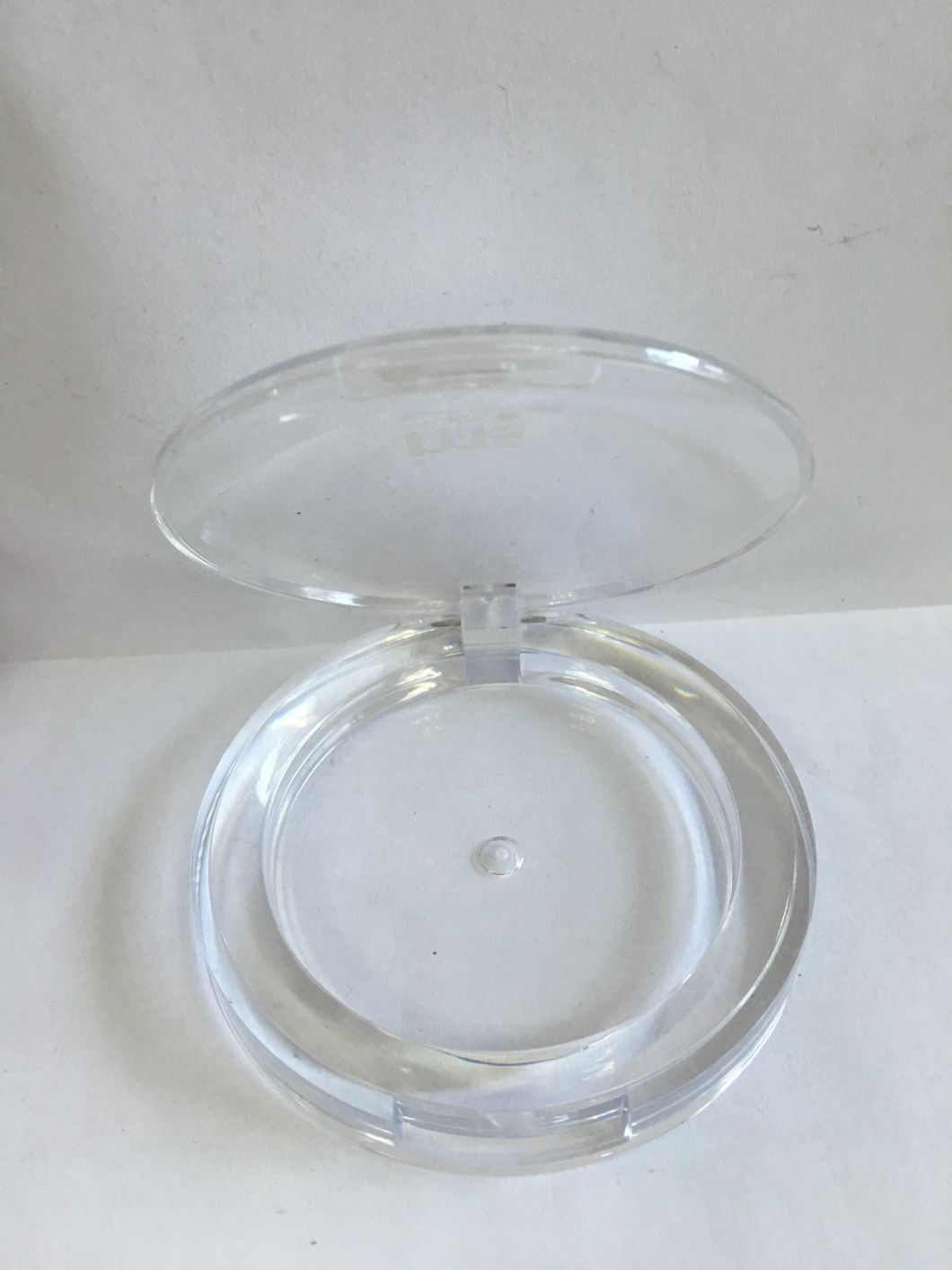 Round Plastic Powder Compact Case