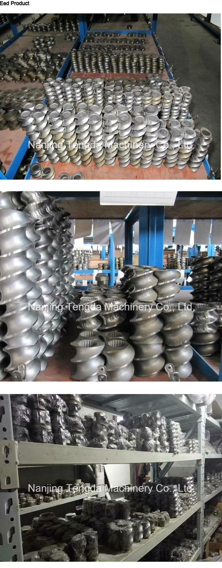 Conical Twin Screw and Barrel for Extruder Machine