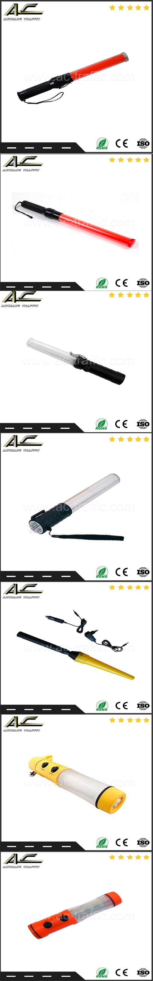 Roadside Used Police Hand Magnetic Traffic Signal Baton with Torch