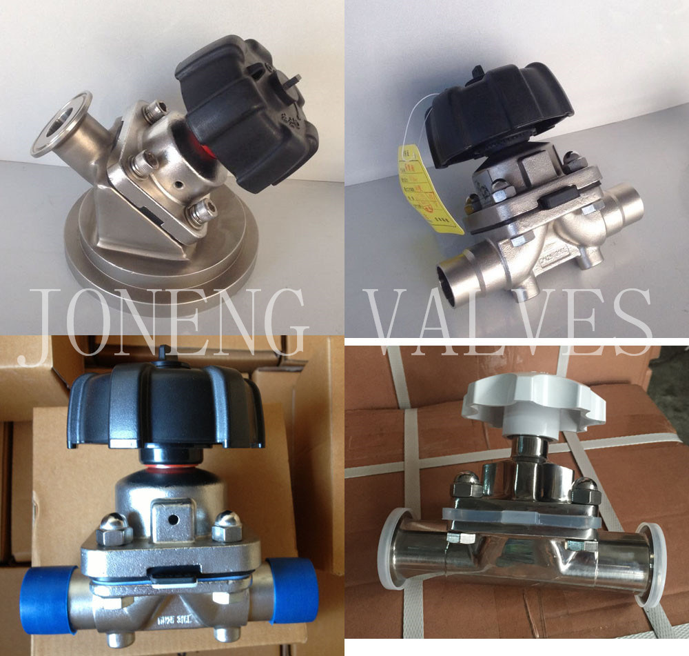 Stainless Steel 2-Way Sanitary Diaphragm Membrane Valve (JN-DV2008)