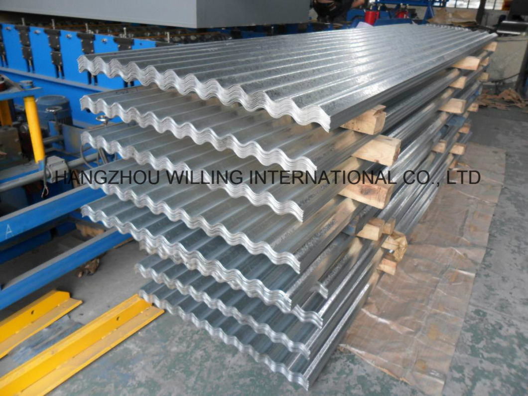 Glazed Wall Sheet Roll Forming Machine Line for Metal Corrugated Roof Panel