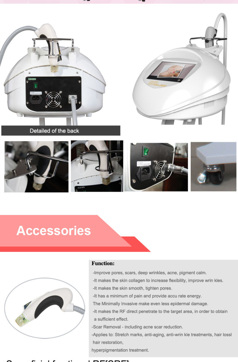 Srf+PDT Microneedle & Superficial Fractional Radio Frequency Tighten Skin Beauty Machine (MR20-1SP)