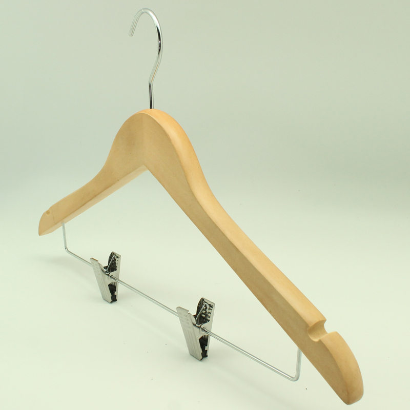 Wet Clothes Bamboo Hanger, Clothes Hanger for Sweaters Clips