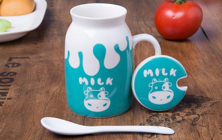 16oz Promotional Ceramic Milk Mug Customized Porcelain Milk Cup