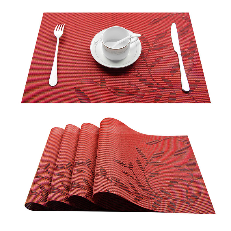 Newest Disgn Factory Wholesale Non-Slip Dining PVC Table Mat