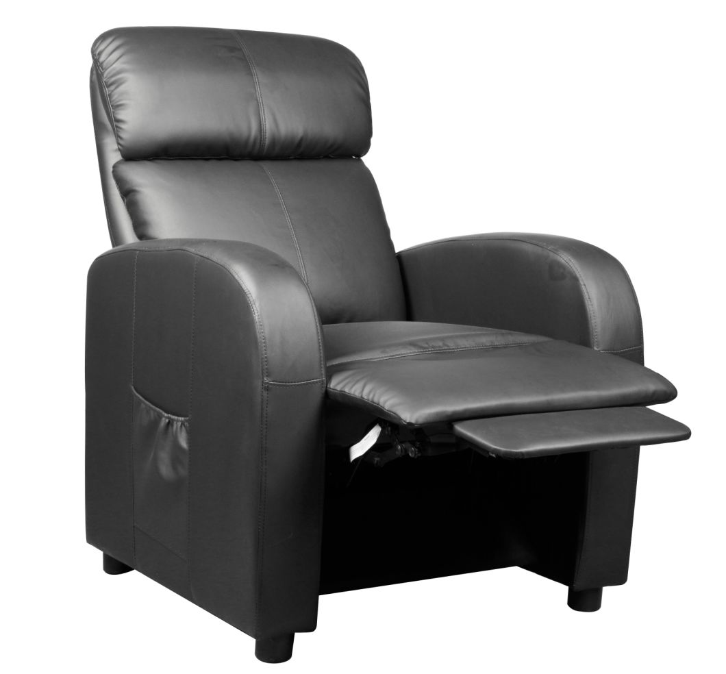 Modern Home Office Furniture Padded PU Leather Seating Lounger Recliner Sofa (LS-8951)