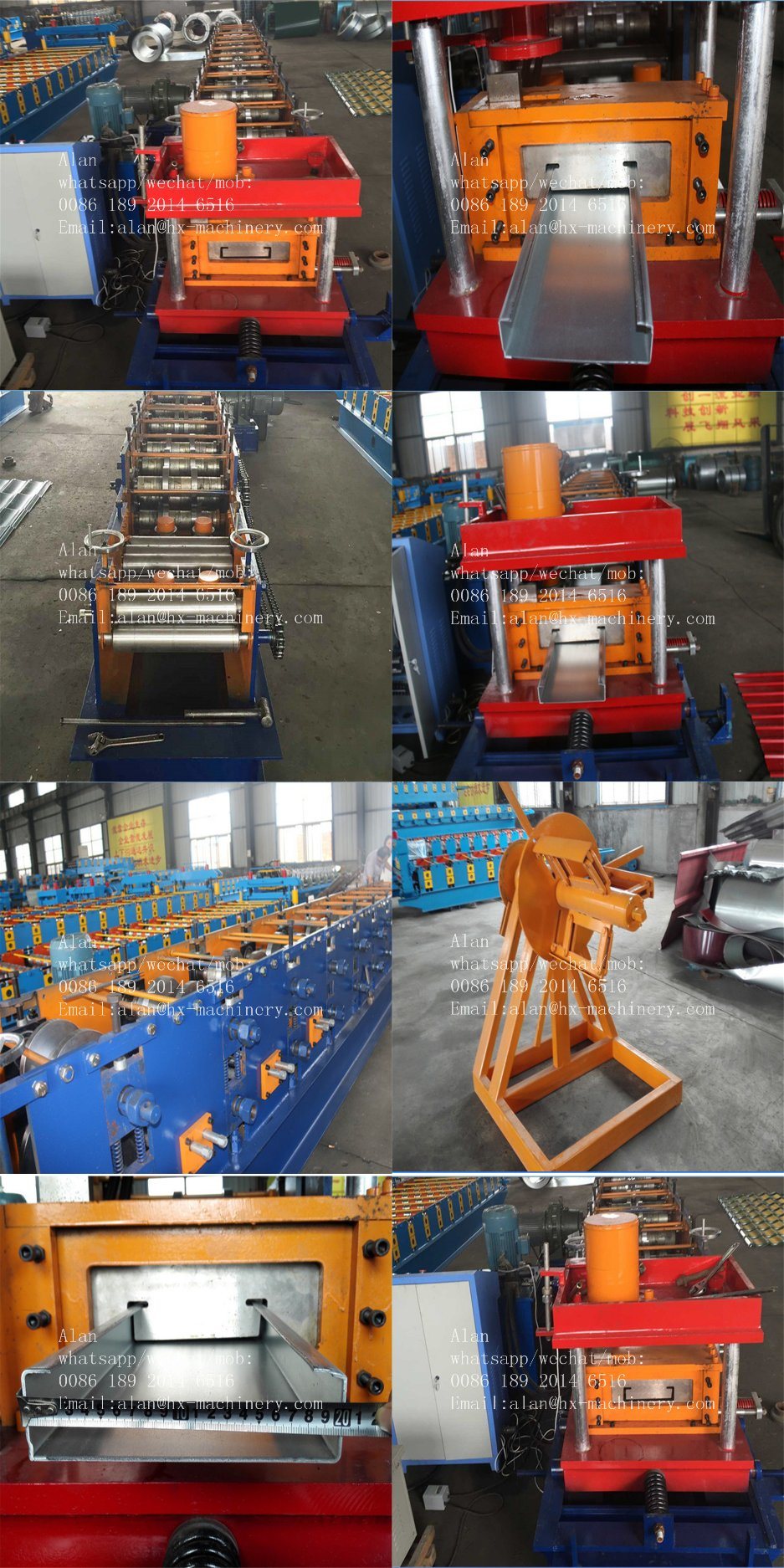 Hydraulic C Shape Purline Roll Forming Making Machine