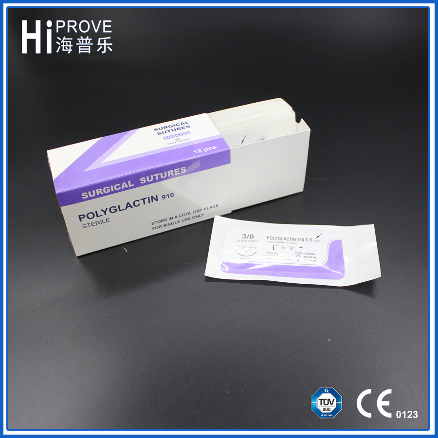 Non Absorbable Surgical Silk Sutures with Needle